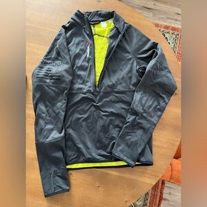 Reebok Charcoal Speedwick Half-Zip